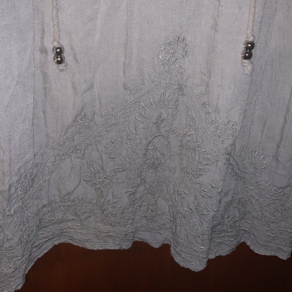 Solitaire Peasant Style Embroidered Blouse - image 5